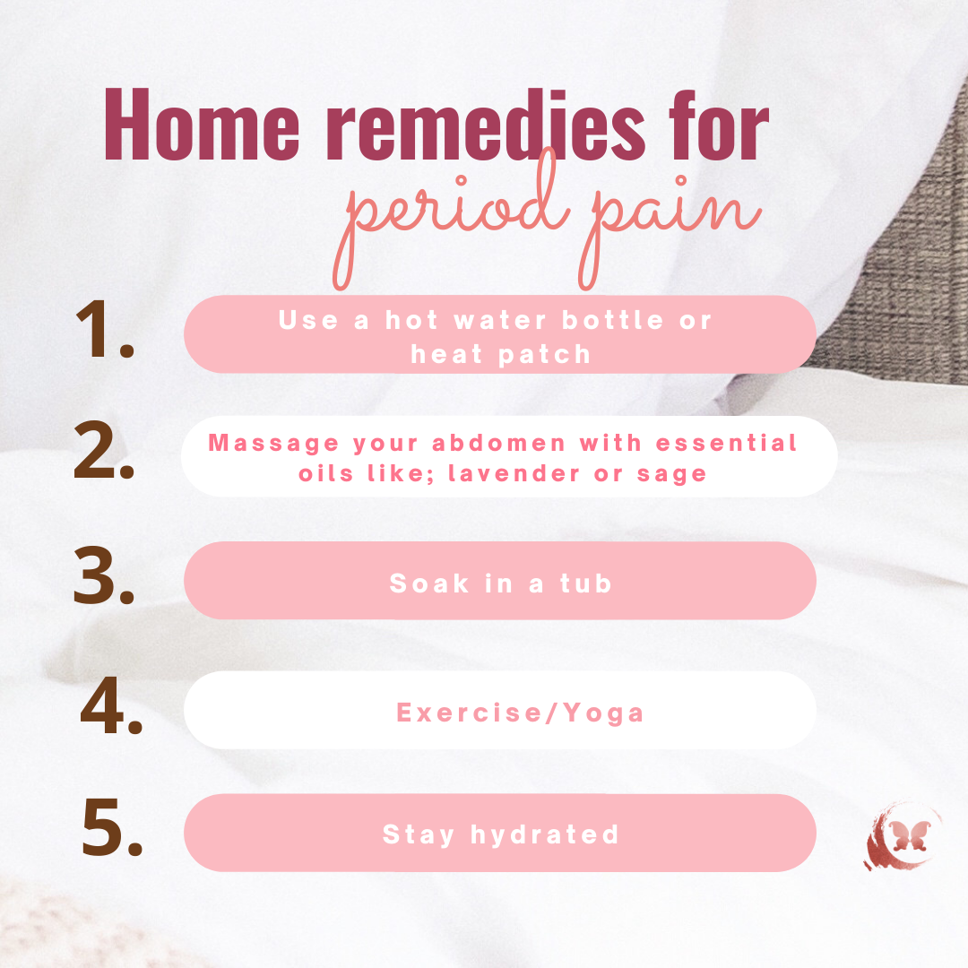Home remedies for Period pain.